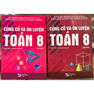 Sách – Combo Củng cố và ôn luyện Toán 8 (Tập 1 và Tập 2)