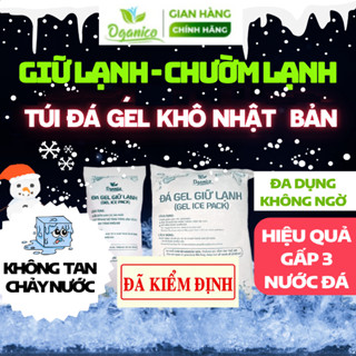 Đá gel giữ lạnh chườm lạnh OGANICO - Đá khô giữ lạnh thực phẩm, giữ nhiệt lạnh, trữ sữa mẹ, làm mát áo điều hòa