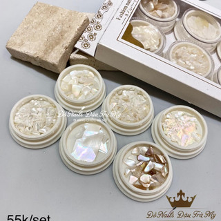 Phụ kiện nail - SET XÀ CỪ TRẮNG MIX 6 LOẠI