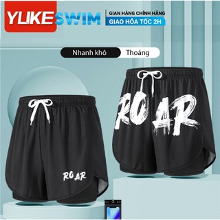 Quần bơi nam 2 lớp ylike đồ bơi nam đồ bơi lặn quần bơi cho nam đồ bơi cho nam