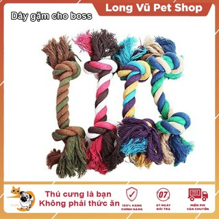 Đồ chơi cho chó gặm Dây gặm cotton đồ chơi sạch răng cho chó - Long Vũ Pet Shop
