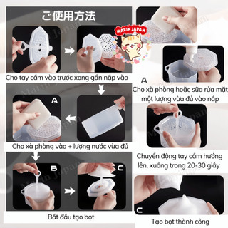 Cốc tạo bọt Inomata Mẫu Mới Nội Địa Nhật Bản Chính Hãng