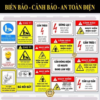 Biển báo an toàn điện - biển cảnh báo nguy hiểm điện giật