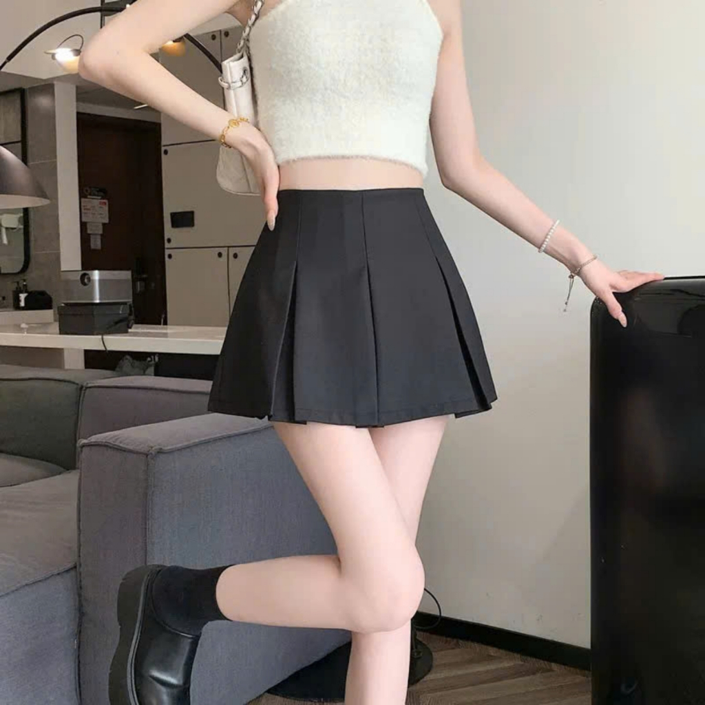 Chân Váy Tennis Bigsize Nữ Xếp Ly Bản To Có Quần Bảo Hộ Khóa Kéo Vải Tây Đứng Form CV412 | BigBuy360 - bigbuy360.vn