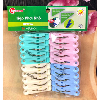 Kẹp phơi nhỏ HPG56 – Móc kẹp nhựa phơi quần áo, vớ tất đa năng