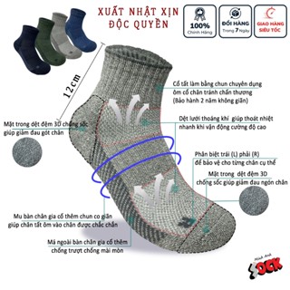 [ XUẤT DƯ] Tất vớ nam cổ trung, cổ cao đi giày thể thao. Cam kết siêu bền có đệm và lưới thoáng khí. Hàng VNXK