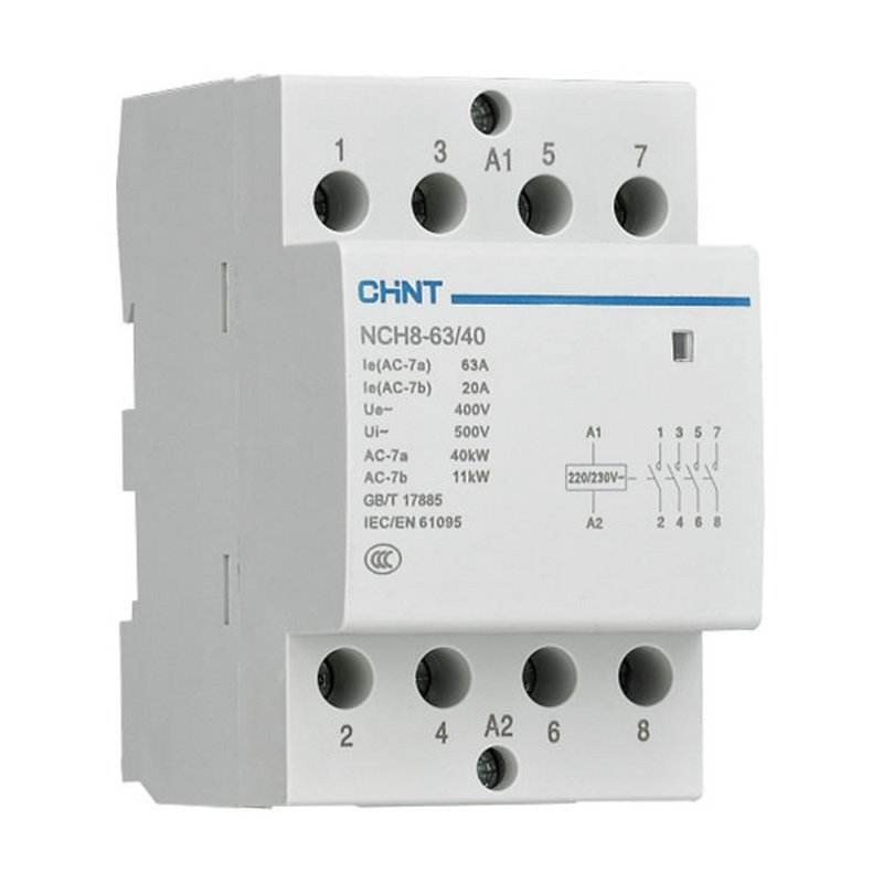 Khởi động từ contactor 4P CHINT 2NO-2NC  63A KHởi động từ 2p 63A
