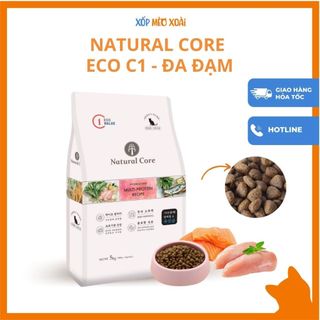 Thức ăn hạt hữu cơ đa đạm cho mèo Natural Core C1 - Natural Core ECO C1 - Protein chất lượng cao - Hạt cho mèo