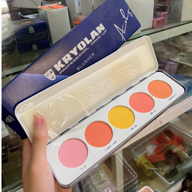 [chính hãng] Bảng má Kryolan 5 Ô