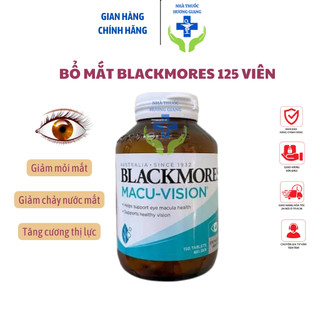Viên Uống Bổ Mắt Blackmores Macu Vision 125 Viên- bổ mắt, tăng cường thị lực, giảm mỏi mắt