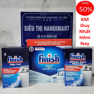Muối rửa bát finish 1.2kg (Đức) - Muối rửa chén finish 1,2kg Hanoimart - muoi rua bat finish - muối finish ly cốc