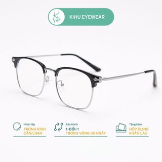Gọng kính kim loại vuông chống ánh sáng xanh cao cấp màu sắc 2133 - Kihu eyewear