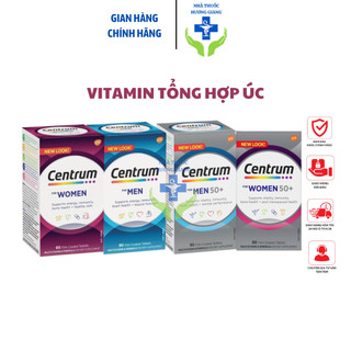 Centrum Men, Centrum Women trên dưới 50 tuổi- Bổ sung vitamin và khoáng chất