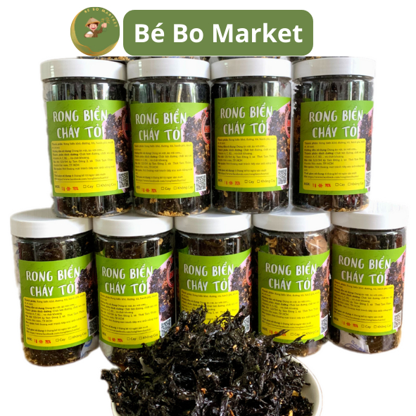 Combo Mua 5 Tặng 1 Rong Biển Cháy Tỏi Rong Biển Sấy Giòn ăn liền Ăn vặt Bé Bo