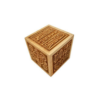 Lục diện ấn - ấn 6 mặt bằng gỗ đào