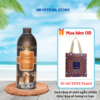 [ Hàng Chính Hãng ] Sữa tắm nước hoa Tesori d'Oriente Hương Sen Chai Nhôm 500ml ( Kèm Vòi )