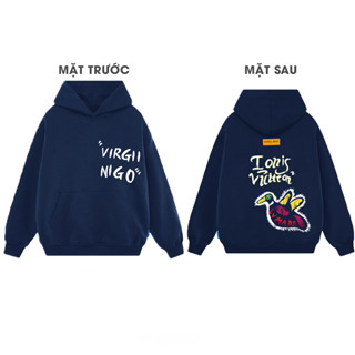 Áo Hoodie L..V Vịt Bay form unisex cho cả nam và nữ, vải nỉ bông dày dặn cực ấm không bị xù mặt