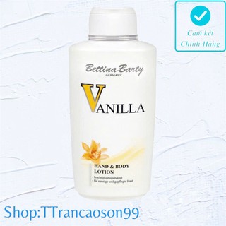 Sữa Dưỡng Thể Hương Nước Hoa Vanilla Đức - Lotion Sữa Chua Trắng Da Bettina Barty Vanila Đức 500ML