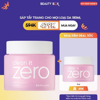 [Voucher 20k] Sáp Tẩy Trang Banila Co Cho Mọi Loại Da Clean it Zero Original Cleansing 180ml