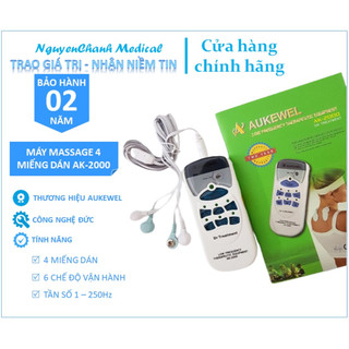 Máy massage xung điện 4 miếng dán Aukewel Dr Treament AK_2000 - Công Nghệ Đức | Đau nhức xương khớp