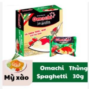 ( Thùng 30 gói ) Mì gói trộn Omachi xốt Spaghetti 90g