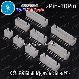[10 CÁI] (F134,135) Header XH2.54 Đực Cong (2P/3P/4P/5P/6P/7P/8P/9P/10P/11P/12P) - [Chọn Loại]