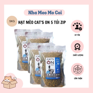 (Combo 5kg - túi zip) Thức ăn hạt cho mèo CAT'S ON Xuất Xứ Hàn Quốc