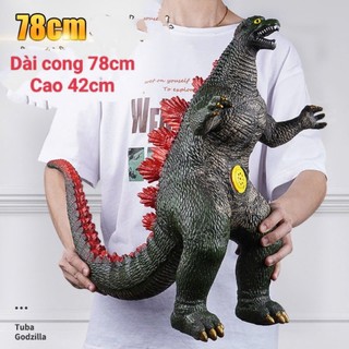 Mô hình khủng long godzilla bằng cao su có nhạc cho bé