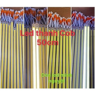 Led thanh cob 220v 50cm màu trắng - màu vàng