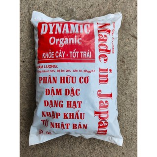 Phân hữu cơ Nhật Bản đậm đặc dạng viên Dynamic (1kg) cải tạo đất, tăng độ mùn