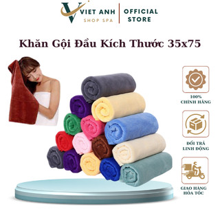 Khăn Gội Đầu Kích Thước 35x75 - Chất Liệu Dày Dặn Bền Bỉ - Dùng Cho Cá Nhân Spa Thẩm Mỹ.