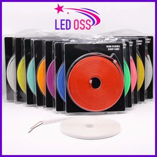 [Giá 5 mét] Dây Đèn LED Neon Flex 12V kt 6x12mm chống thấm nước, cắt 2.5cm,uốn chữ, viền hắt sáng (giá/1m ko kèm nguồn)