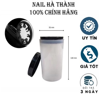 Lọ đựng rửa cọ, cốc ngâm rửa cọ vẽ móng nail nhựa cao cấp