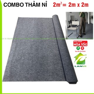 Thảm trải sàn nỉ thảm lót sàn nhà trải phòng decor nhà, dày 3mm, khổ 2m x 1m