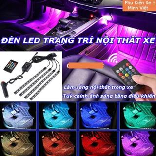  Đèn LED Gầm Ghế Ô Tô – Đèn Sàn Xe RGB Đổi Màu Nháy Theo Nhạc Điều Khiển Từ Xa – Cắm Tẩu 12V USB 