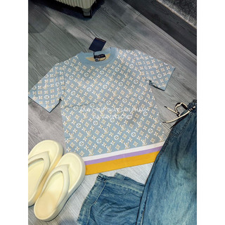 ( SẴN ) Áo len L.V xanh full tag mác qc