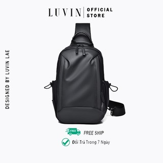 Balo Đeo Chéo Da Chống Nước LUVIN, Không Gian Túi Rộng Cao Cấp, Thích Hợp Sử Dụng Hàng Ngày