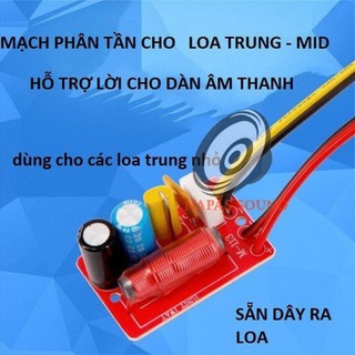 Phân tần loa mid giá rẻ - giá 1 mạch - mạch phân tần loa trung - phân tần giá rẻ