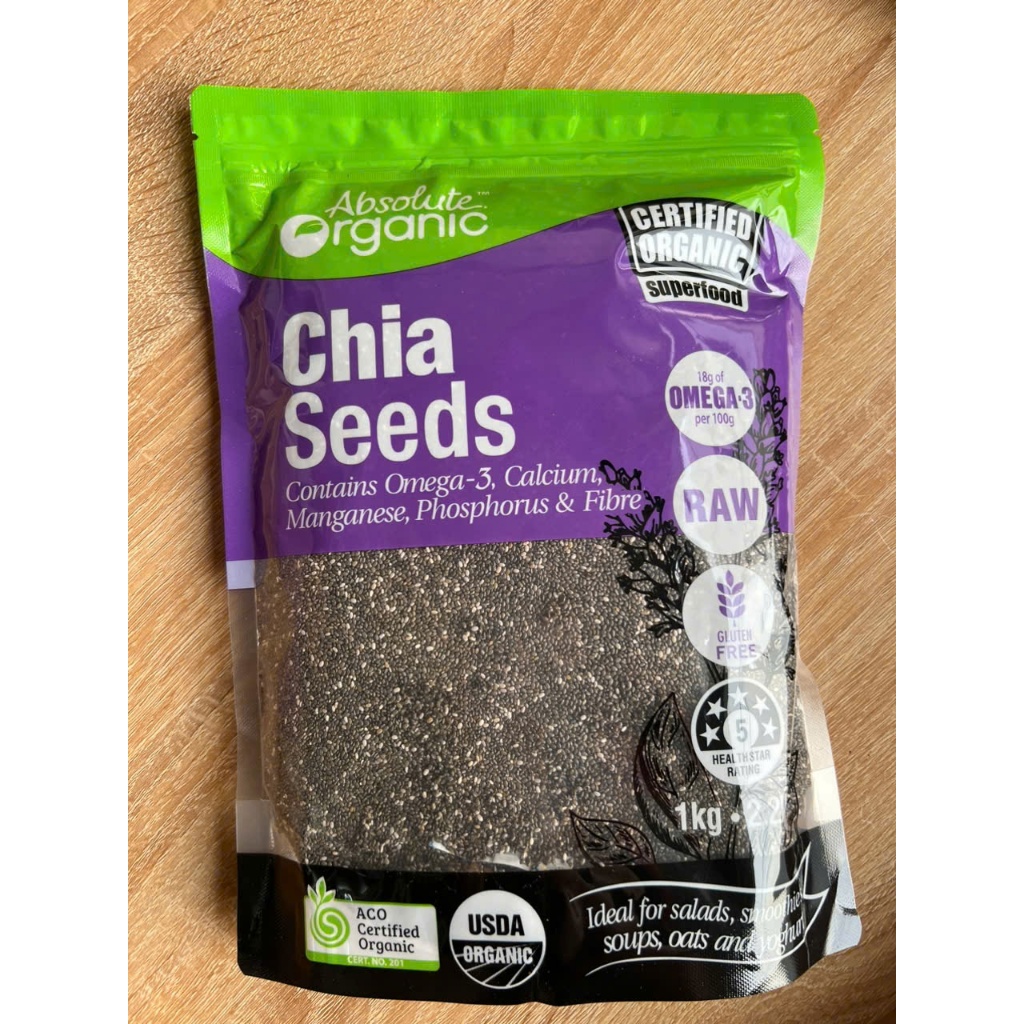 Hạt chia úc tím 1kg Absolute Organic