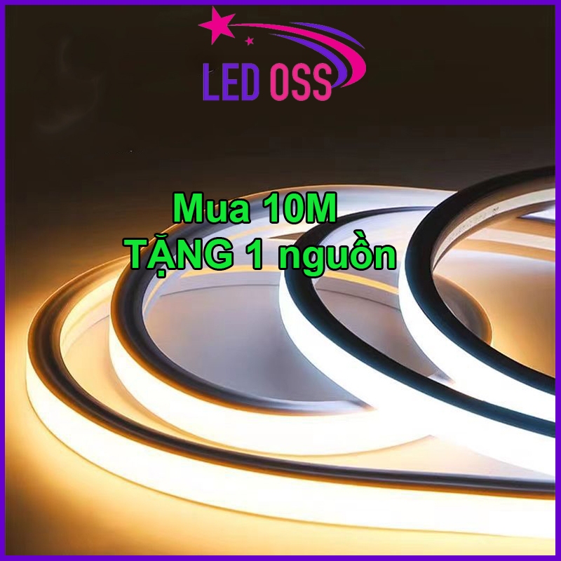 5m 10m Cuộn Dây đèn LED 220V 3030 FCOB (Mua 10m tặng 1 nguồn)