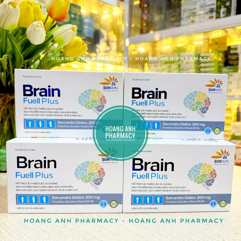 Brain Fuell Plus [ Hạn 2027 - hộp 60 viên ] hỗ trợ cải thiện các di chứng sau tai biến mạch máu não
