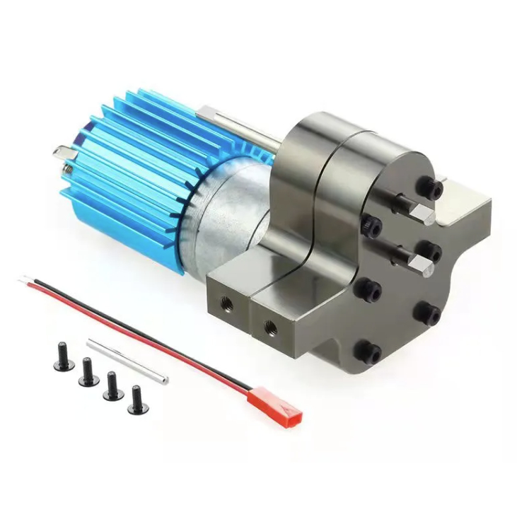 Hộp Số Chuyển Kim Loại Với 370 Động Cơ Bàn Chải Nâng Cấp Cho Wpl B14 B16 B24 B36 C14 C24 Jjrc Q60 Mn