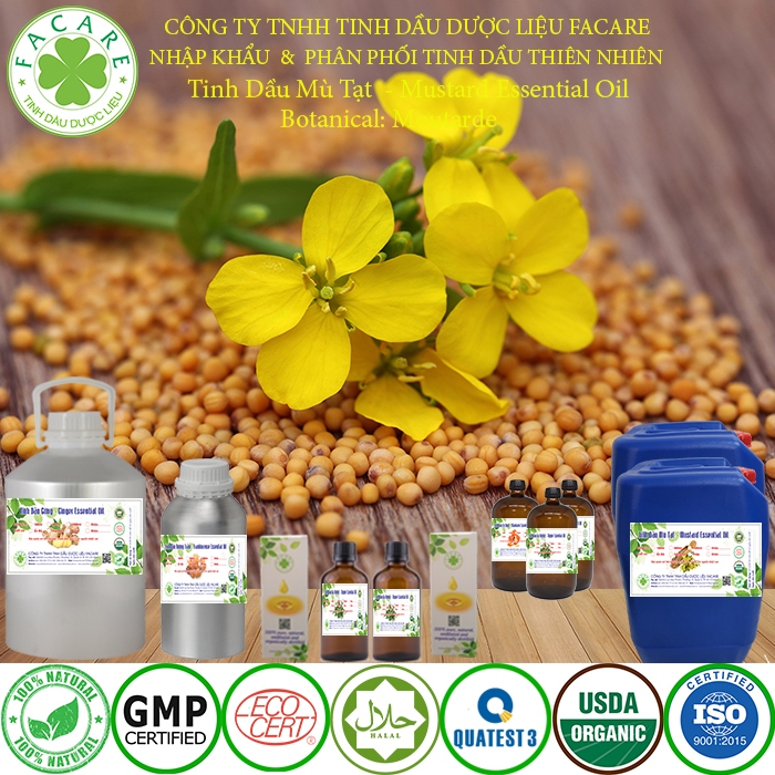 Tinh dầu Mù Tạt - Mustard essential oil  10ml/ 50ml/ 100ml
