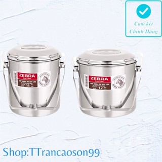 Cặp lồng / camen ZEBRA Inox 304 cao 12cm & 14cm Thái Lan loop handle pot cạp lồng cà mèn gamen thép không gỉ stainless