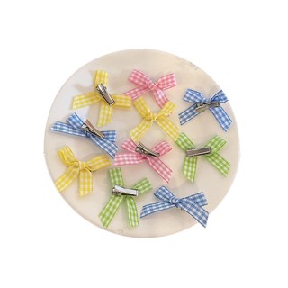 Set 3m-10m ruy băng kẻ caro 0.95cm (8 màu) làm buộc tóc, đồ handmade
