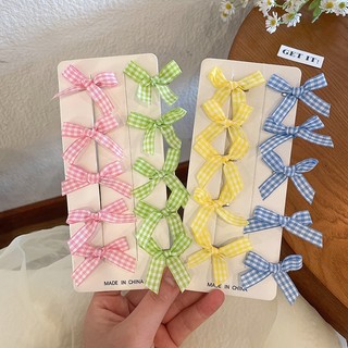 Set 3m-10m ruy băng kẻ caro 0.95cm (8 màu) làm buộc tóc, đồ handmade