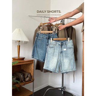 1753 QUẦN SHORT JEANS TRƠN LỬNG