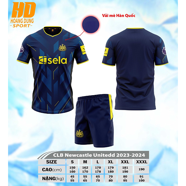 Bộ Quần Áo Bóng Đá – CLB Newcastle United ( Mè )