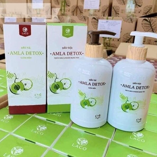 Bộ dầu Gội đầu + Xả Laco Organic Amla detox