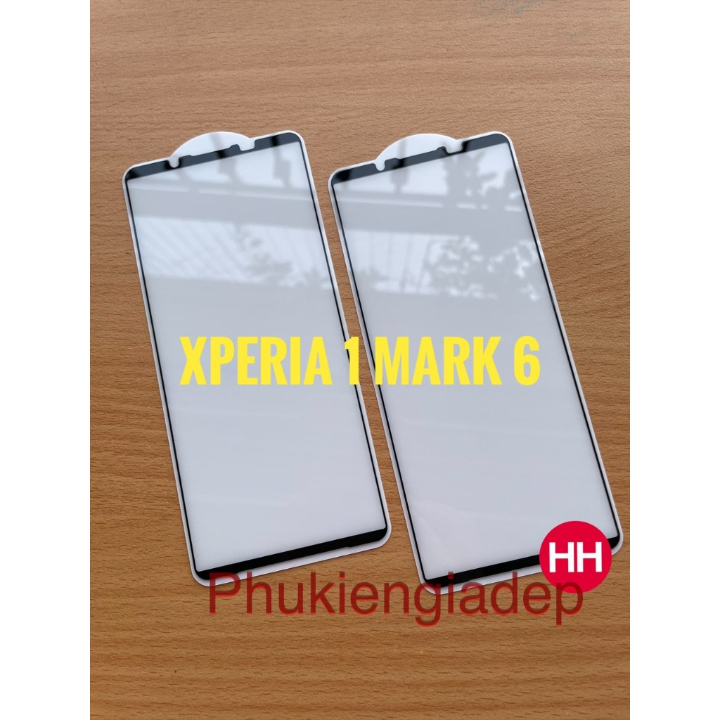 Kính cường lực Sony Xperia 1 VI (mark 6) Full màn hình viền đen